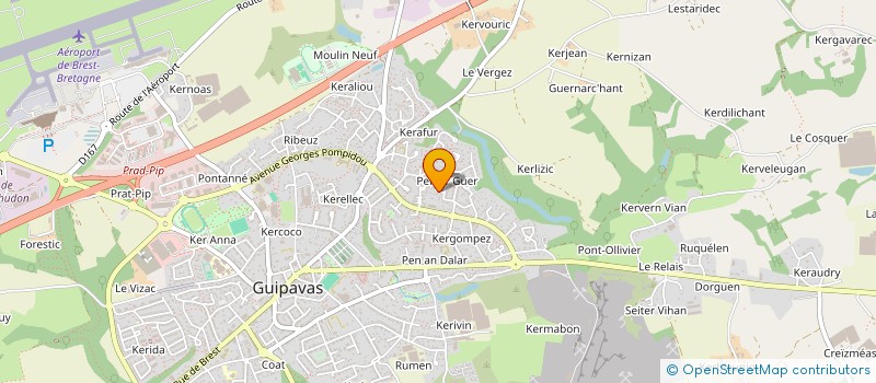 localisation de l'entreprise SCI RLDG  GUIPAVAS