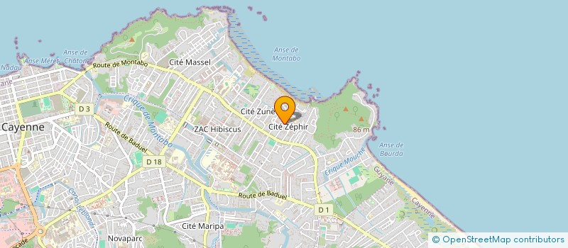 localisation de l'entreprise SCI RLE AREL  CAYENNE