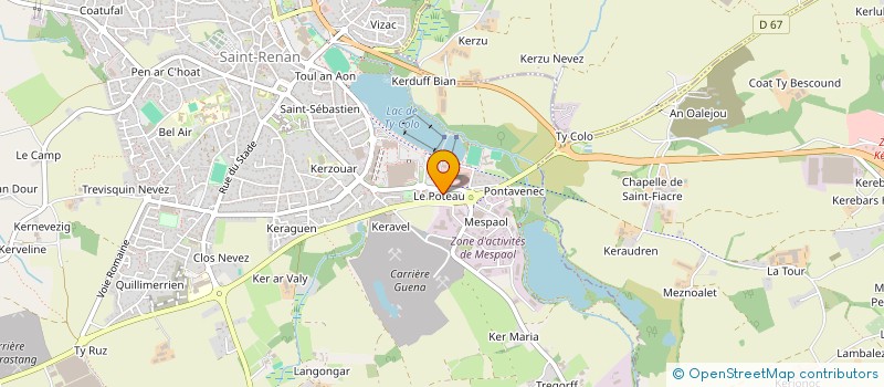 localisation de l'entreprise SCI RLGM  SAINT RENAN