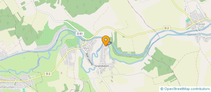 localisation de l'entreprise SCI RLI  CREVIC