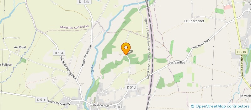 localisation de l'entreprise SCI RLJE  PACT