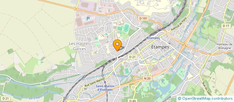 localisation de l'entreprise SCI RLM  ETAMPES