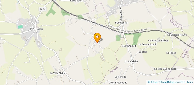localisation de l'entreprise SCI RLR  PLOUVARA