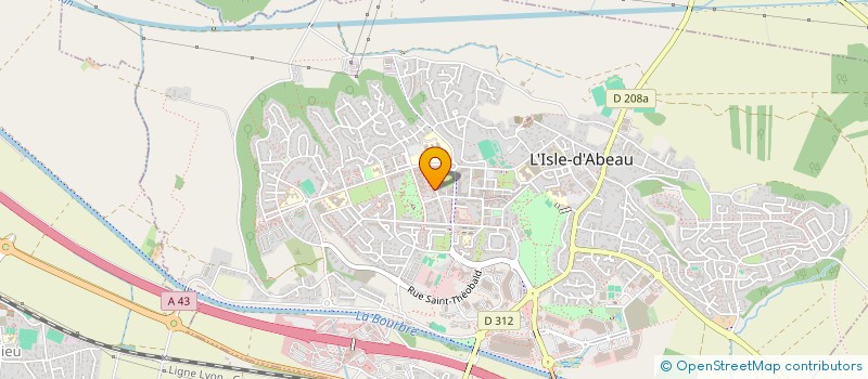 localisation de l'entreprise SCI RLR  L'ISLE-D'ABEAU
