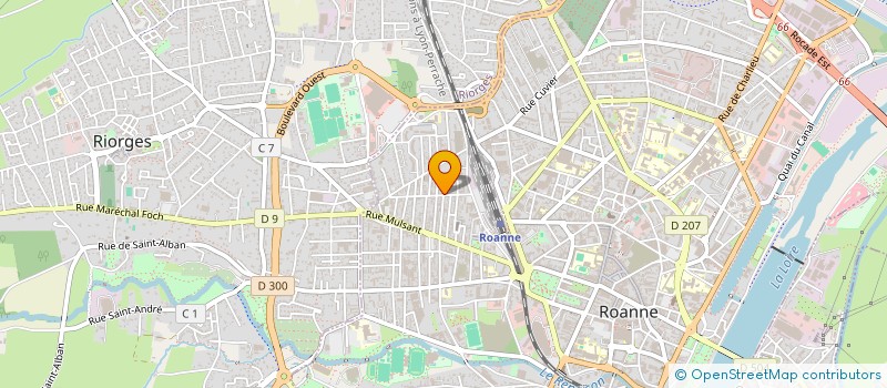 localisation de l'entreprise SCI RM  ROANNE