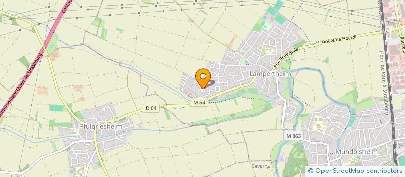 localisation de l'entreprise SCI RM  MUNDOLSHEIM