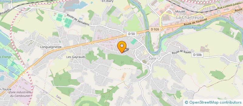 localisation de l'entreprise SCI RM  SAIX