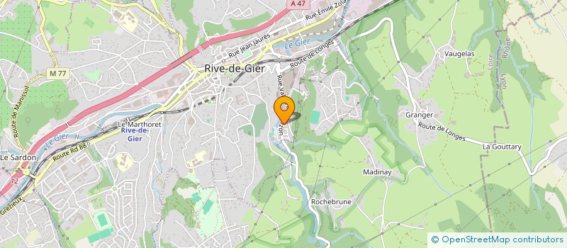 localisation de l'entreprise SCI RM  RIVE-DE-GIER