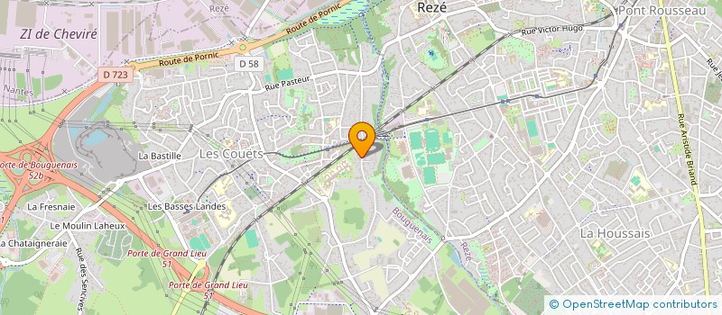 localisation de l'entreprise SCI RM 53 à BOUGUENAIS