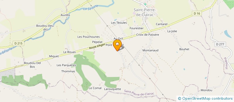 localisation de l'entreprise SCI RM  SAINT-PIERRE-DE-CLAIRAC