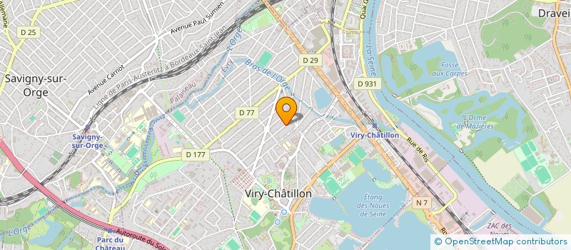 localisation de l'entreprise SCI RM à VIRY-CHATILLON