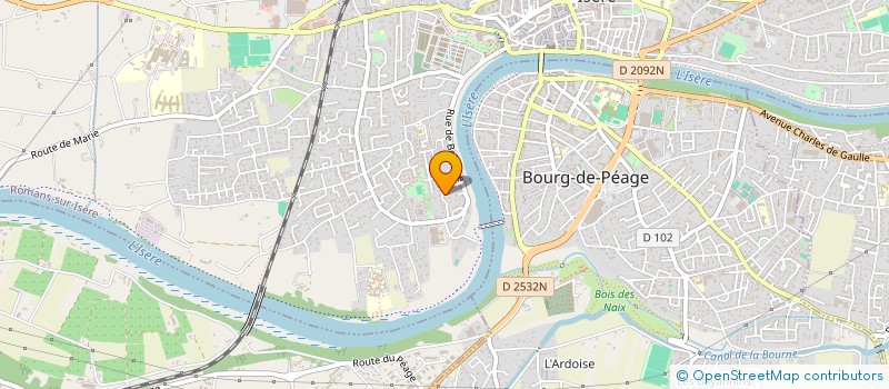 localisation de l'entreprise SCI RM-ASYA  ROMANS-SUR-ISERE