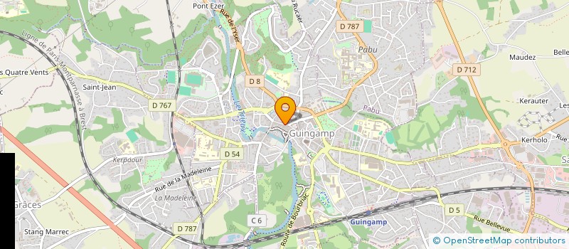 localisation de l'entreprise SCI RM IMMO  GUINGAMP