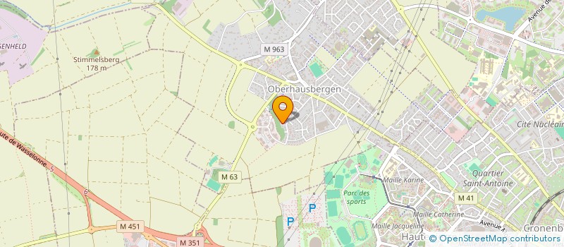 localisation de l'entreprise SCI RM INVEST  OBERHAUSBERGEN