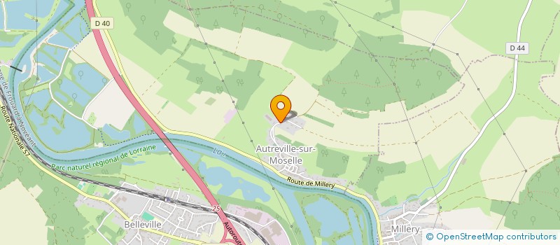 localisation de l'entreprise SCI RM PAM  AUTREVILLE-SUR-MOSELLE