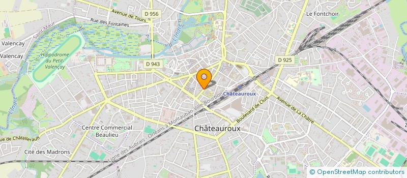 localisation de l'entreprise SCI RM2 à CHATEAUROUX