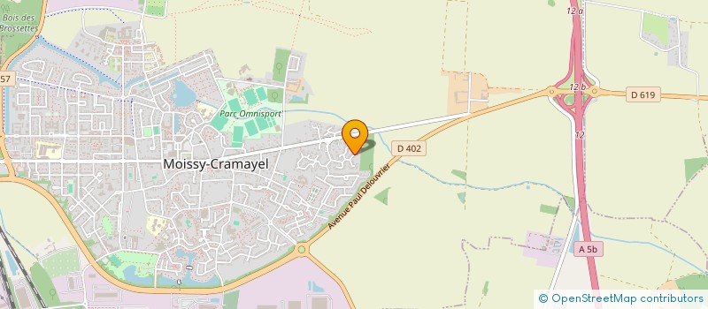 localisation de l'entreprise SCI RM4G  MOISSY-CRAMAYEL