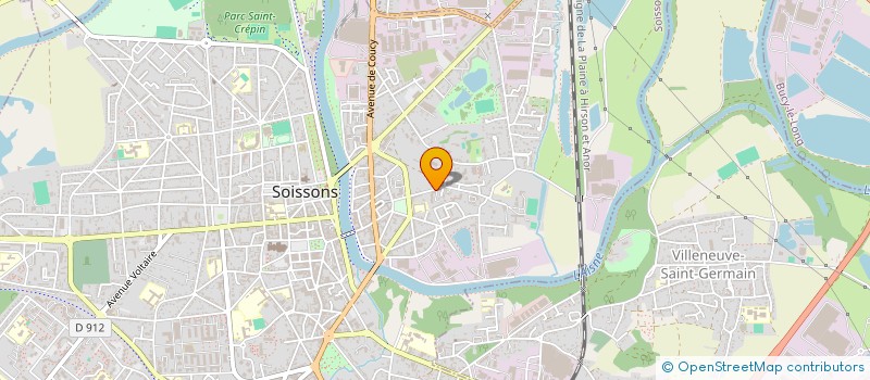 localisation de l'entreprise SCI RMA  SOISSONS