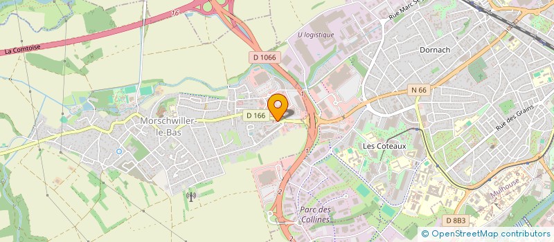 localisation de l'entreprise SCI RMB  MORSCHWILLER-LE-BAS