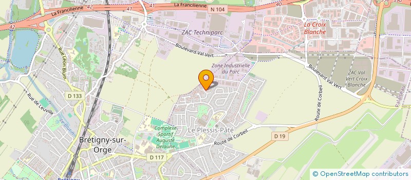 localisation de l'entreprise SCI RMB REAL ESTATE  LE PLESSIS-PATE