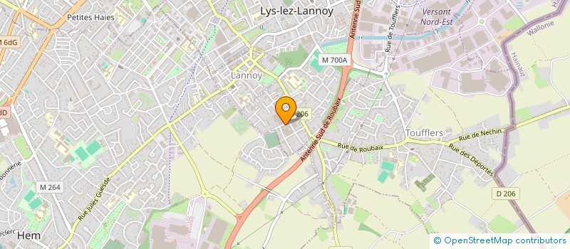 localisation de l'entreprise SCI RMD  LYS-LEZ-LANNOY