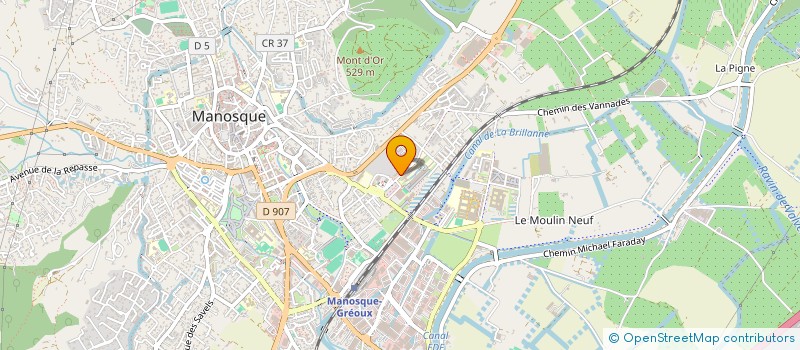 localisation de l'entreprise SCI RMH  MANOSQUE
