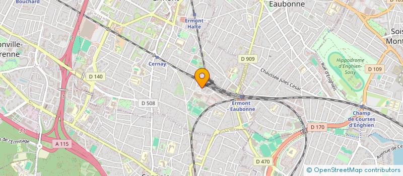 localisation de l'entreprise SCI RMJ à ERMONT