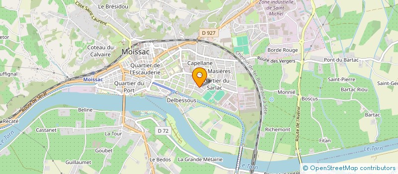 localisation de l'entreprise SCI RMJ  MOISSAC