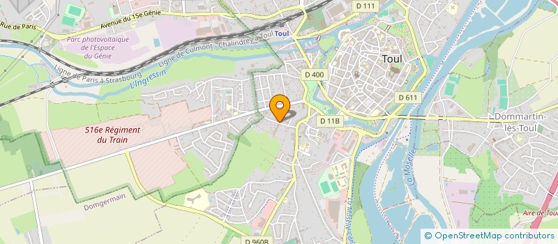 localisation de l'entreprise SCI RMM  TOUL