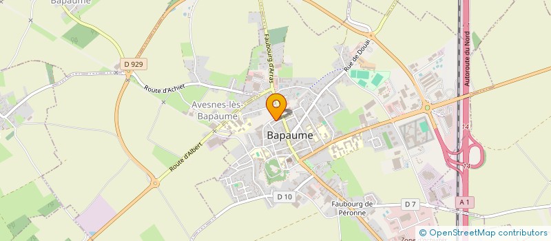 localisation de l'entreprise SCI RMP  BAPAUME