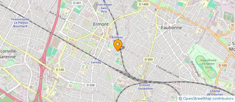 localisation de l'entreprise SCI RMT à ERMONT