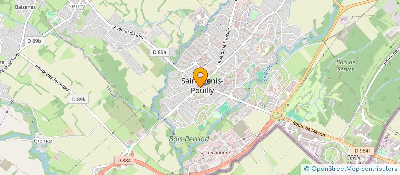 localisation de l'entreprise SCI RMV à SAINT-GENIS-POUILLY