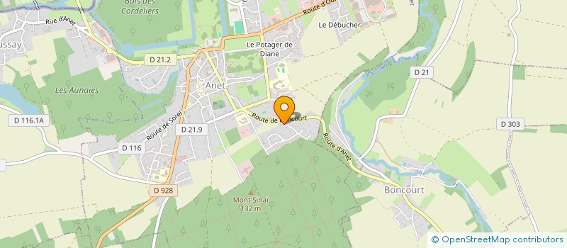 localisation de l'entreprise SCI RMV à ANET