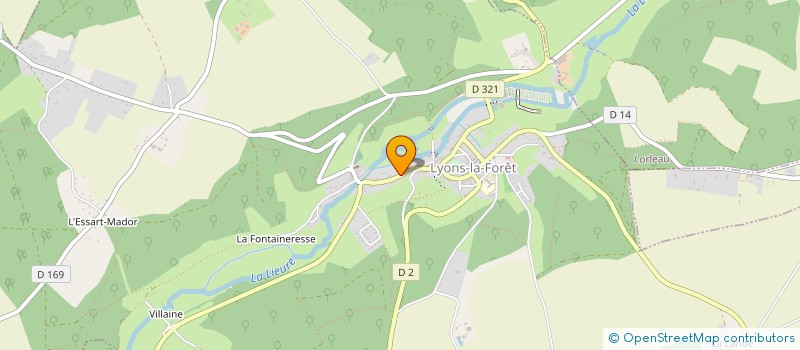 localisation de l'entreprise SCI RN 14  LYONS-LA-FORET