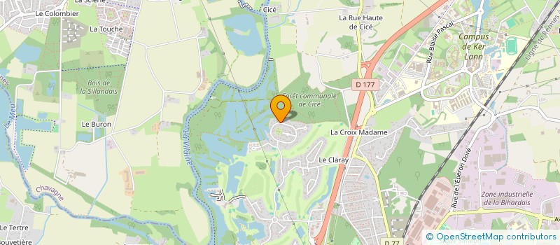 localisation de l'entreprise SCI RN 75  BRUZ