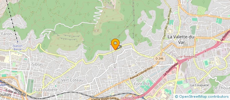 localisation de l'entreprise SCI RN 8  TOULON