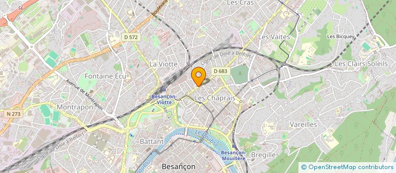 localisation de l'entreprise SCI RN 83  BESANCON