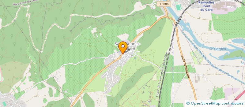 localisation de l'entreprise SCI RN 86  SAINT-BONNET-DU-GARD
