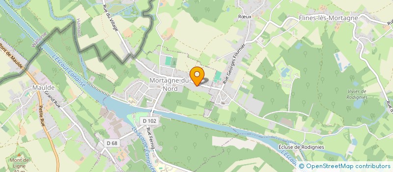 localisation de l'entreprise SCI RN IMMO  MORTAGNE-DU-NORD