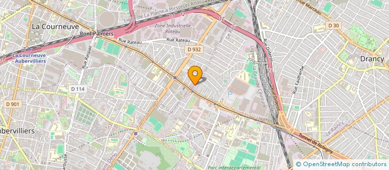 localisation de l'entreprise SCI RN2 à LA COURNEUVE