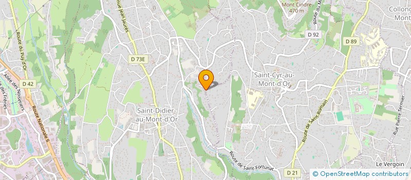 localisation de l'entreprise SCI RN6 99  SAINT-CYR-AU-MONT-D'OR