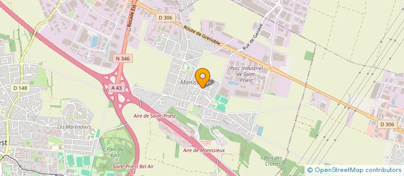 localisation de l'entreprise SCI RN6 LES TACHES  SAINT-PRIEST