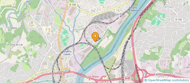 localisation de l'entreprise SCI RN86  GRIGNY