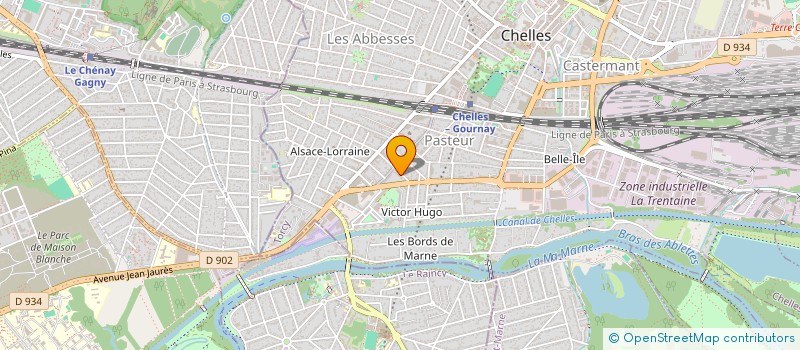 localisation de l'entreprise SCI RNB INVEST  CHELLES