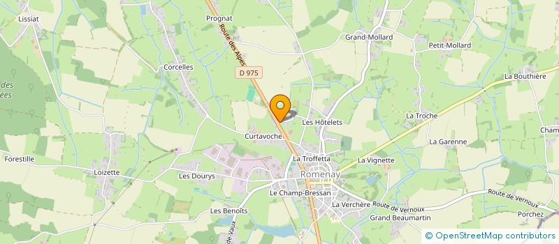 localisation de l'entreprise SCI RND'HOKER  ROMENAY