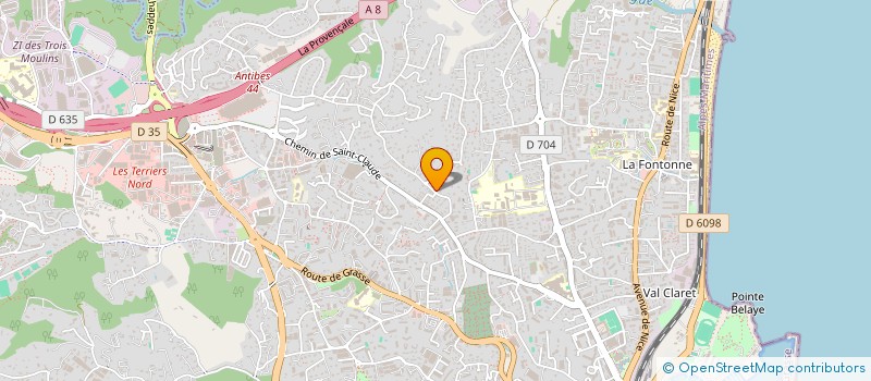 localisation de l'entreprise SCI RNF à ANTIBES
