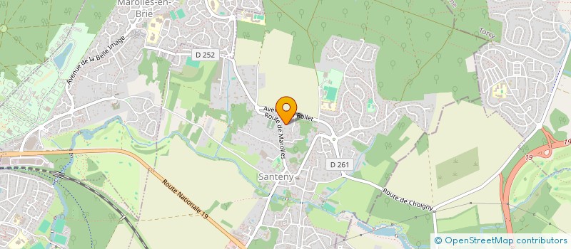 localisation de l'entreprise SCI RNJ PATRIMOINE  SANTENY