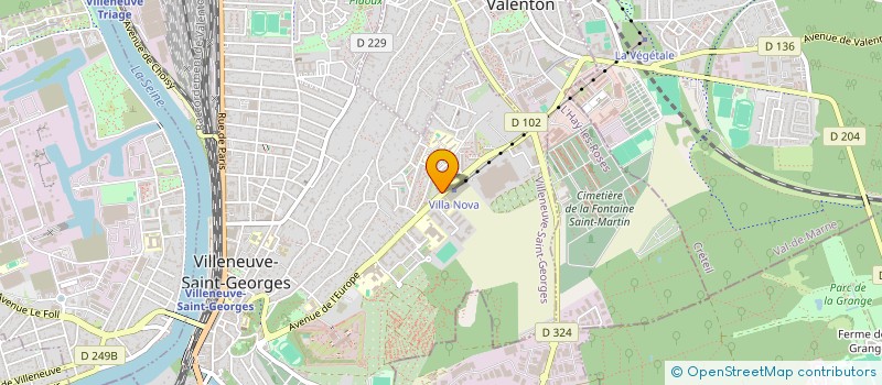 localisation de l'entreprise SCI RNZ  VILLENEUVE-SAINT-GEORGES