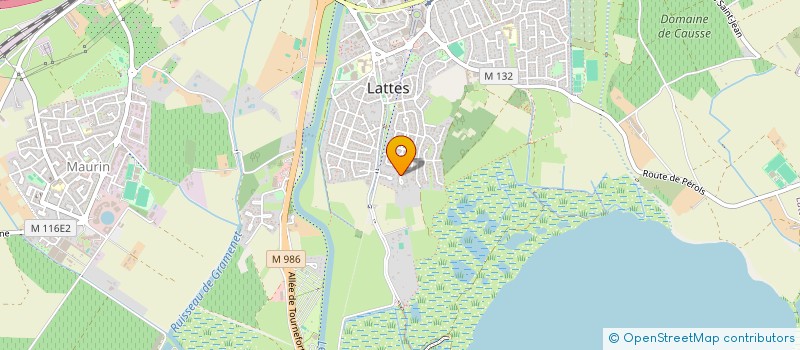 localisation de l'entreprise SCI RO GER à LATTES