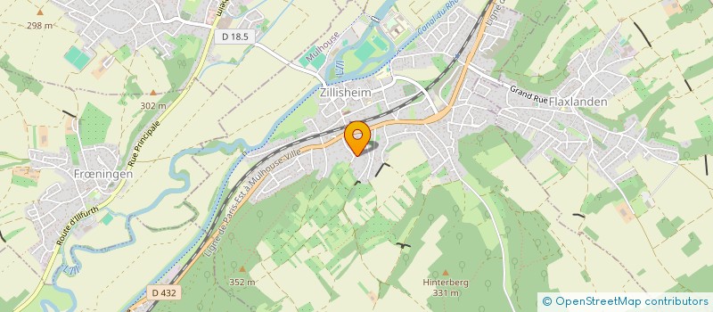 localisation de l'entreprise SCI RO-K  RIXHEIM